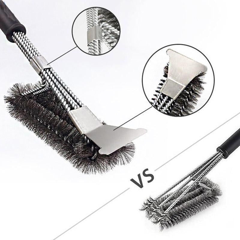 Hirundo Scraper Grill Brush - Stainless Steel