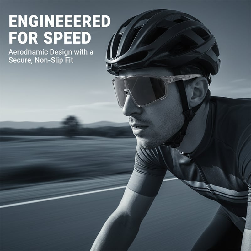 Photochromic UV Protection Sports Sunglasses for Hiking & Cycling