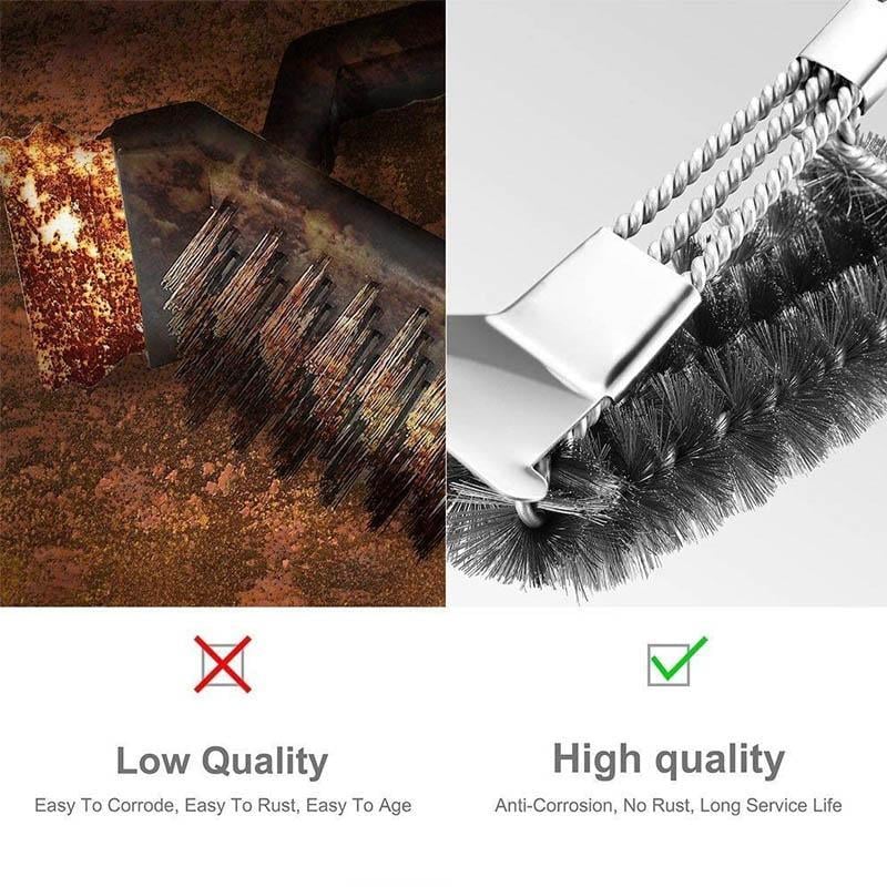 Hirundo Scraper Grill Brush - Stainless Steel