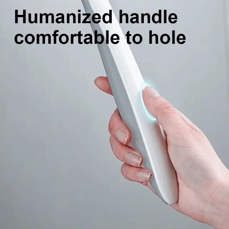 Toilet cleaning brush with no dead corner