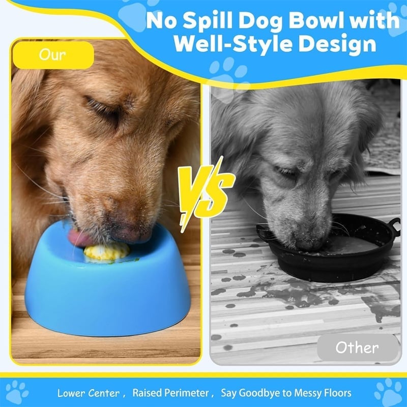 ✨ Slow-Feed Liquid Dog Bowls