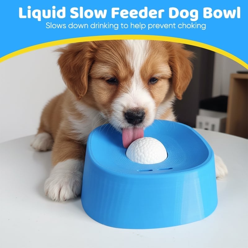 ✨ Slow-Feed Liquid Dog Bowls