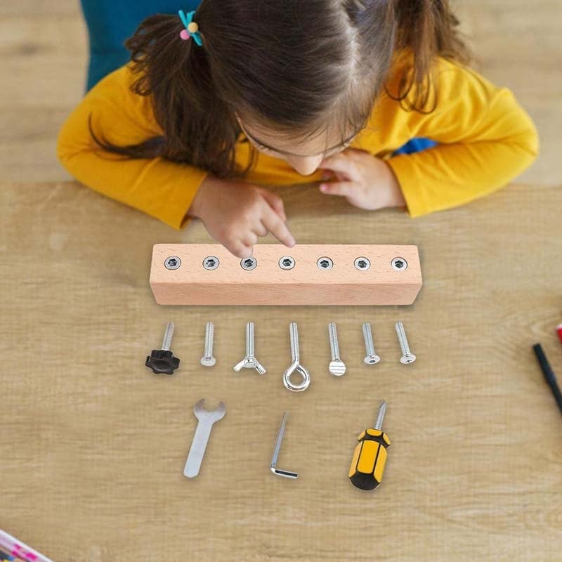 Educational Screw-Tightening Busy Board
