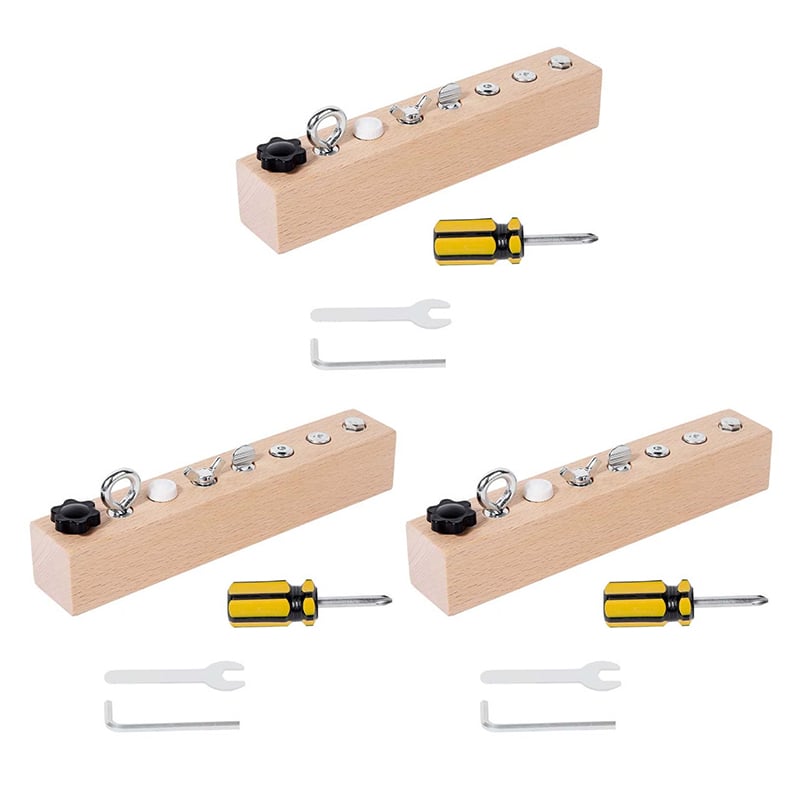 Educational Screw-Tightening Busy Board