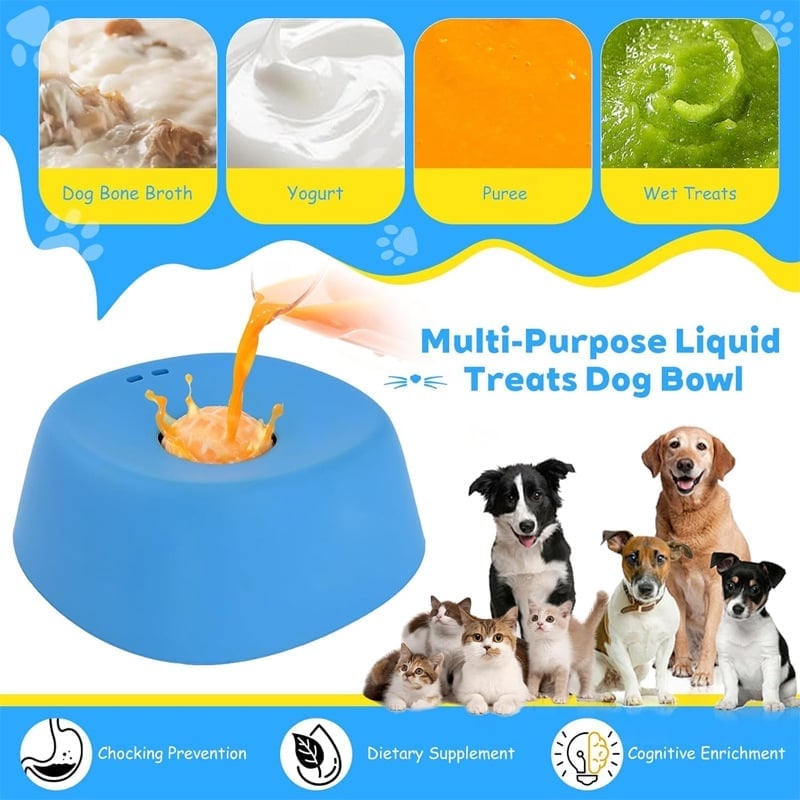✨ Slow-Feed Liquid Dog Bowls
