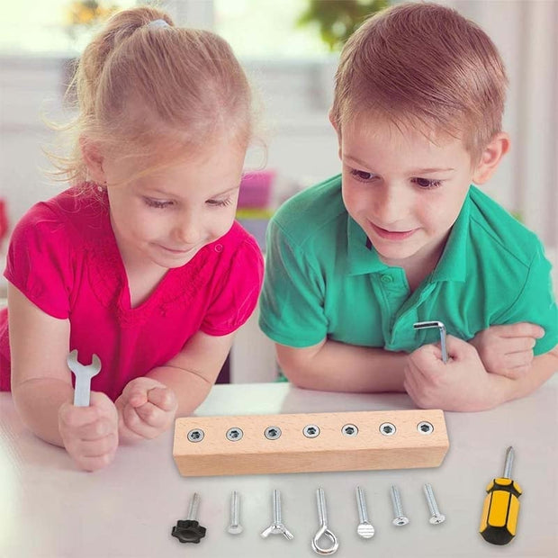 Educational Screw-Tightening Busy Board