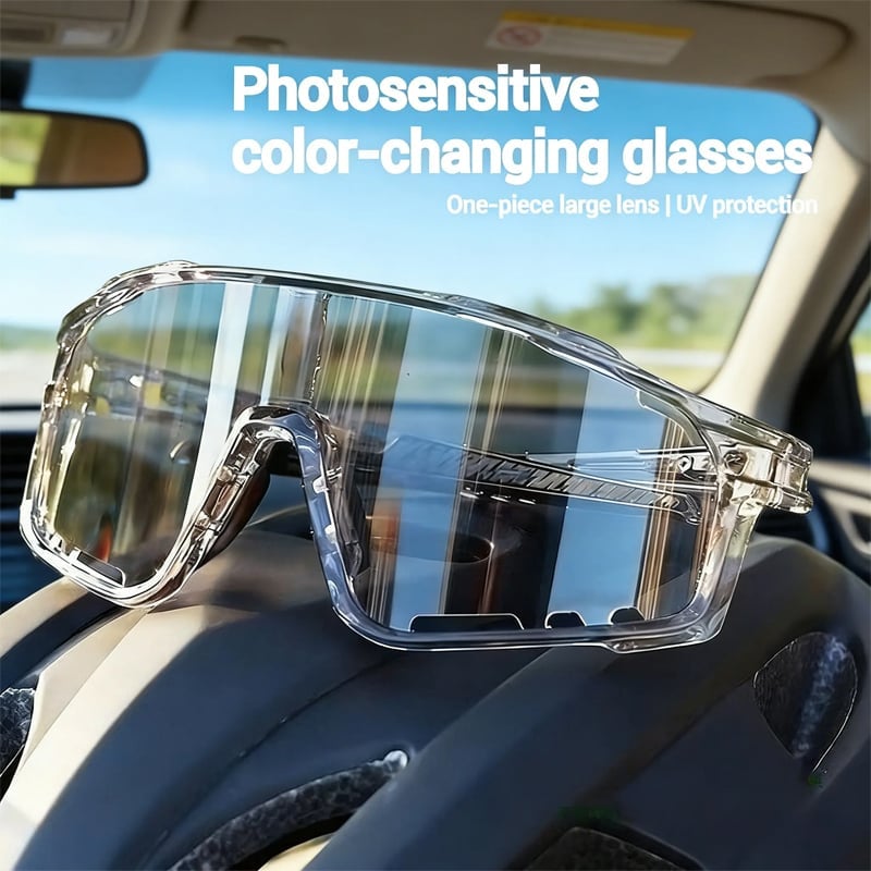 Photochromic UV Protection Sports Sunglasses for Hiking & Cycling