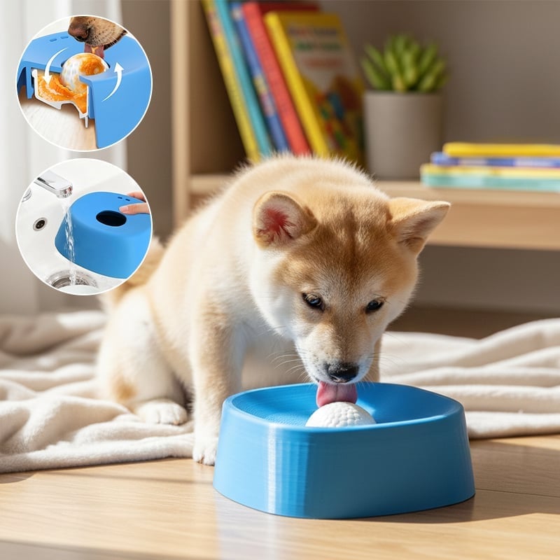 ✨ Slow-Feed Liquid Dog Bowls