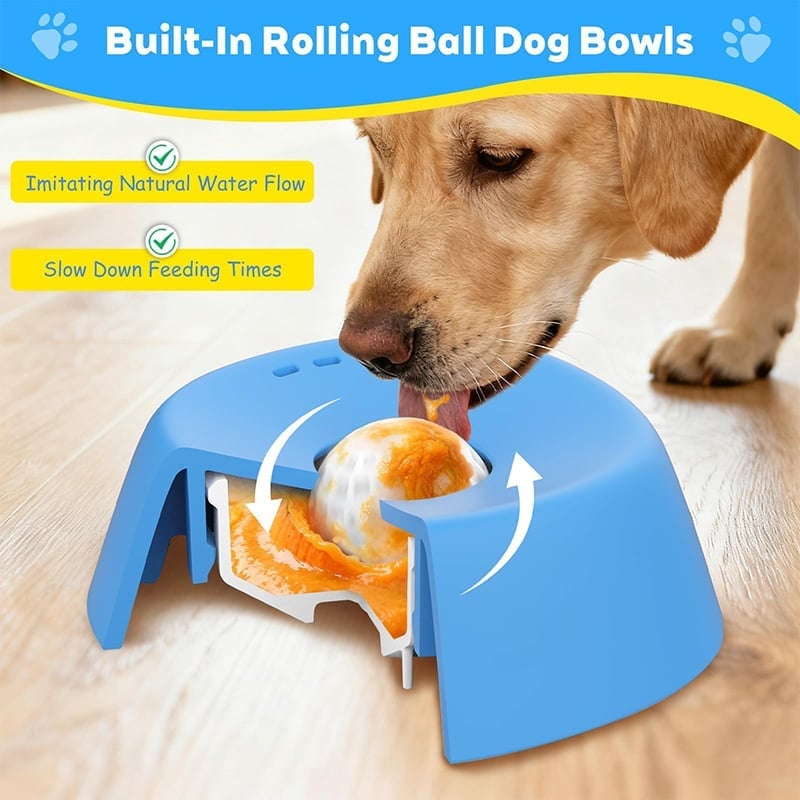 ✨ Slow-Feed Liquid Dog Bowls