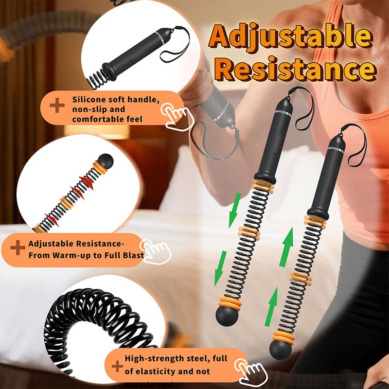 Sakerplus® Adjustable Ropeless Battle Ropes Training