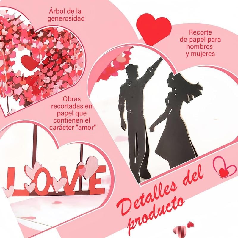 3D Pop-Up Valentine’s Day & Anniversary Love Tree Greeting Card