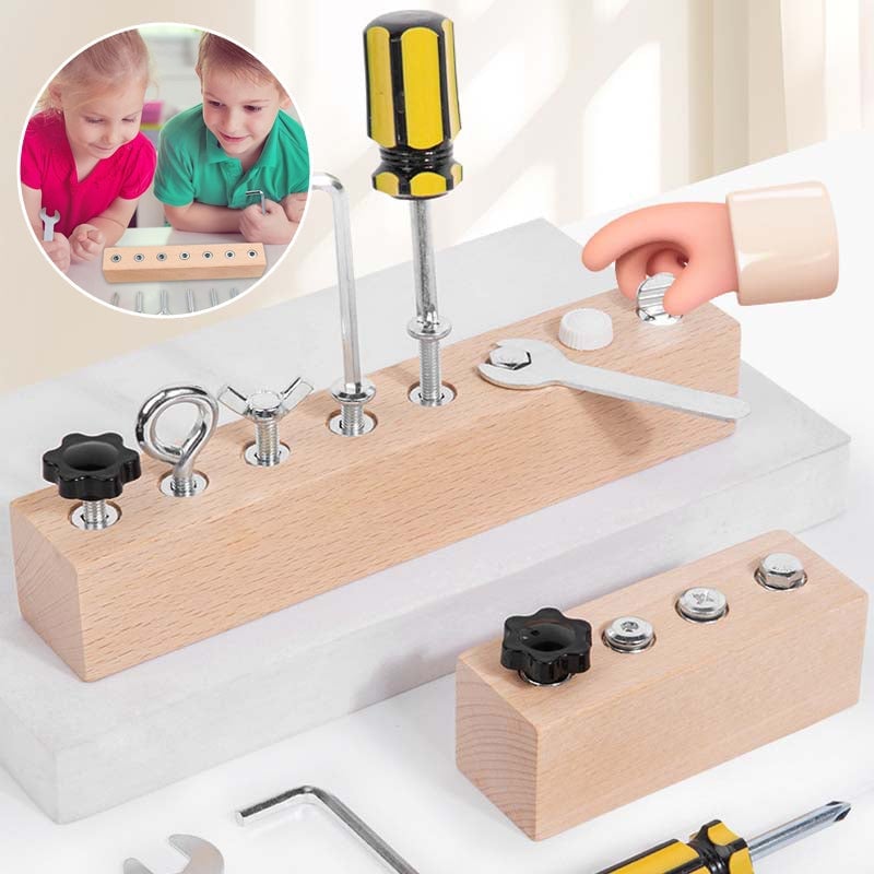 Educational Screw-Tightening Busy Board