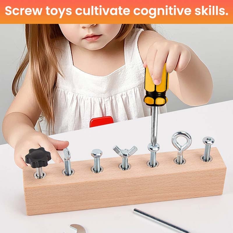 Educational Screw-Tightening Busy Board