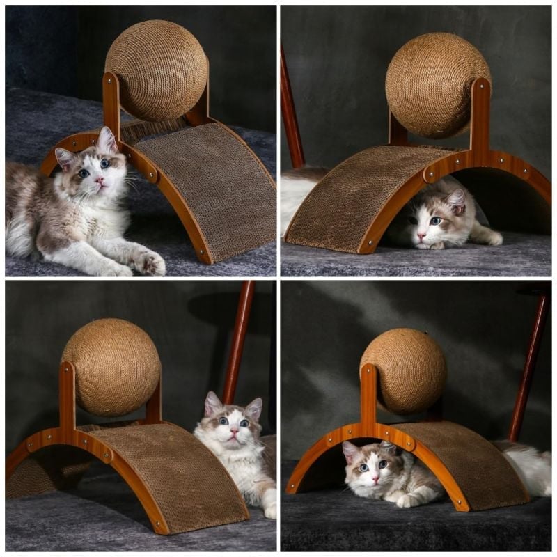 Cat Scratching Ball on Stand