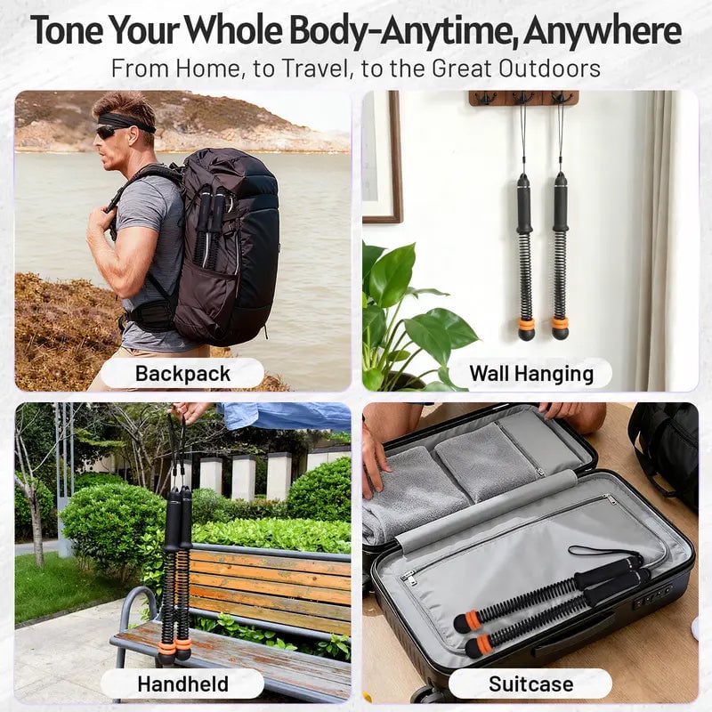 Sakerplus® Adjustable Ropeless Battle Ropes Training