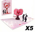 3D Pop-Up Valentine’s Day & Anniversary Love Tree Greeting Card