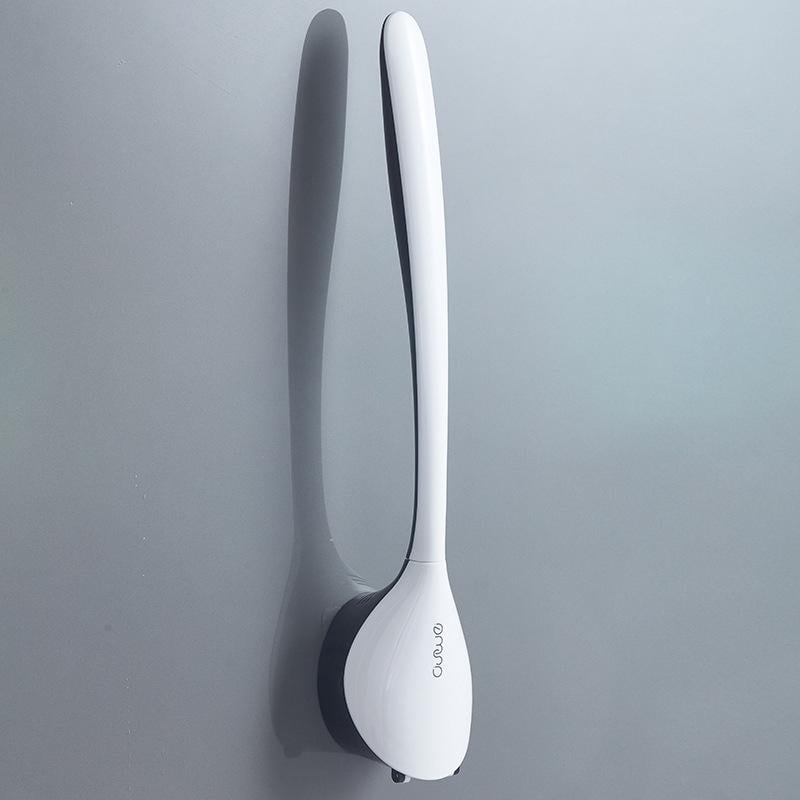 Toilet cleaning brush with no dead corner